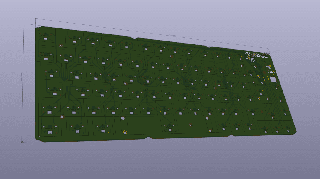 The custom Hall-effect keyboard PCB layout and case design